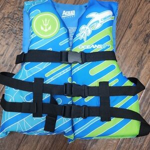 Aqua Dynamic Racing Swimsuit Blue and Green